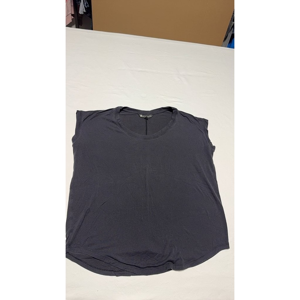 Athleta Womens Sleeveless Tank Top Dark Gray Casual Activewear XS